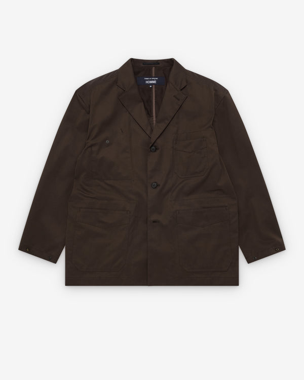 Comme des Garçons Homme - Men's Multi-Pocket Blazer - (Dark Brown)