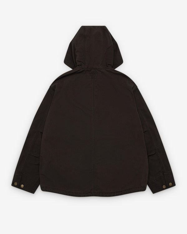 CDG Homme_Comme des Garçons Homme - Men's Hooded Jacket - (Brown)_JACKETS