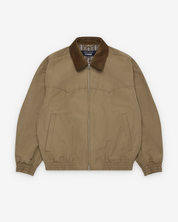 Comme des Garçons Homme - Men's Ruched Zip Jacket - (Beige)
