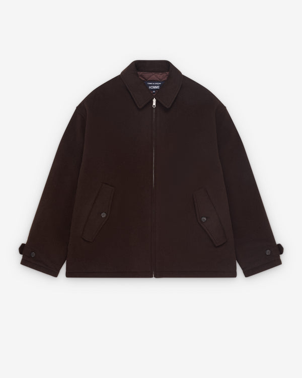 Comme des Garçons Homme - Men's Quilted Zip Wool Jacket - (Brown)