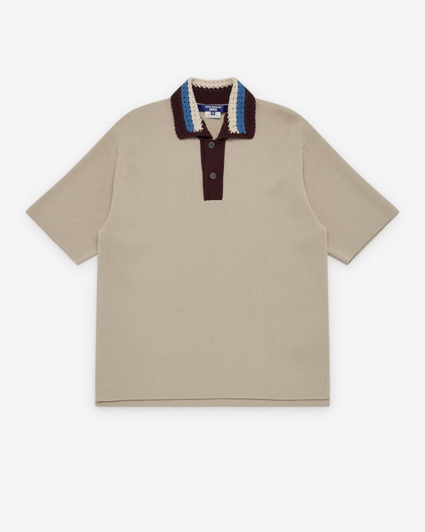 Junya Watanabe Man  - Men's Crochet Collar Polo - (Beige)