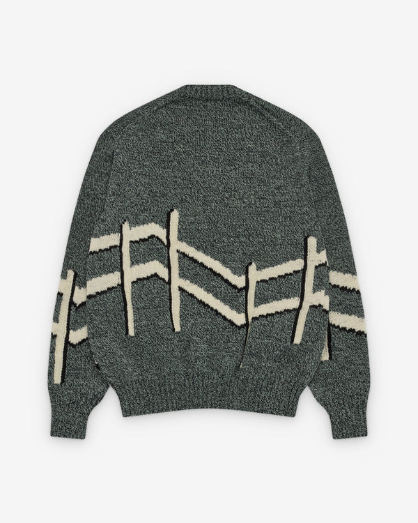 Junya Watanabe Man_Junya Watanabe Man  - Men's Intarsia Silk Knit - (Print)_KNIT TOPS