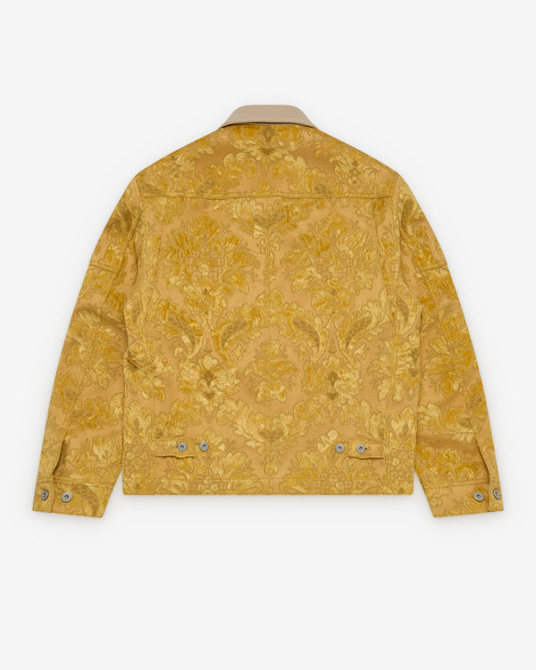 Junya Watanabe Man_Junya Watanabe Man  - Men's Floral Pattern Jacket - (Yellow)_JACKETS