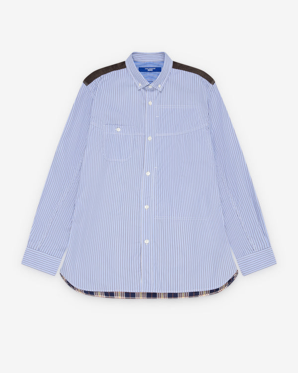 Junya Watanabe Man  - Men's Cotton Stripe X Cotton Viscose Check - (Stripes)