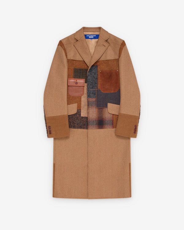 Junya Watanabe Man  - Men's Wool Herringbone X Wool Tweed - (Brown)