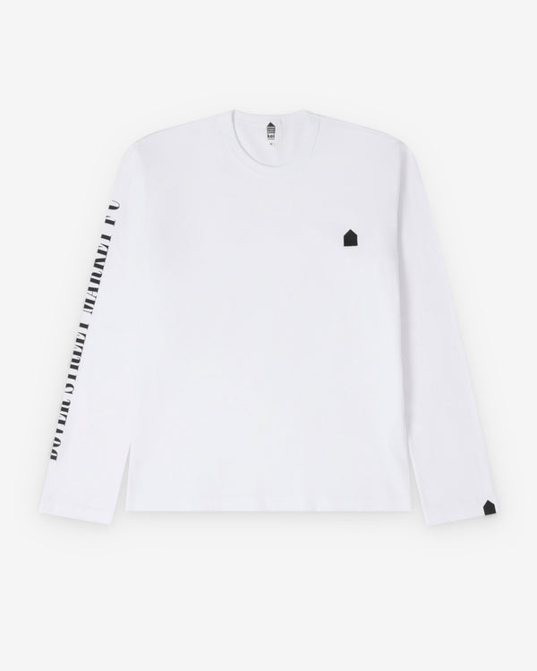 DSM Kei Ninomiya - Unisex Print On Sleeve Longsleeve Tee Knit - (White)