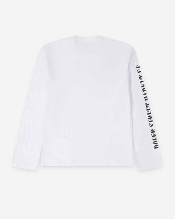 DSM Kei Ninomiya - Unisex Print On Sleeve Longsleeve Tee Knit - (White)