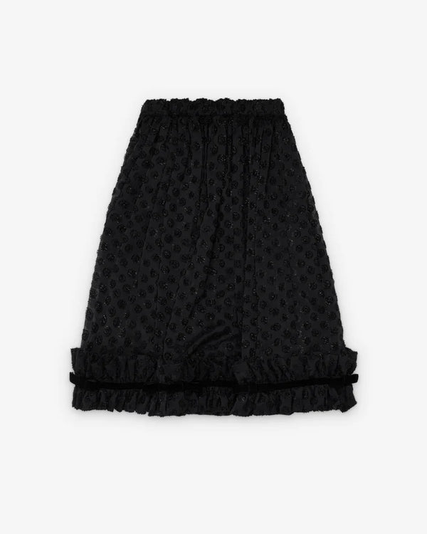 Noir Kei Ninomiya - Women's Polka Dots Pattern Cut Jacquard Georgette - (Black)