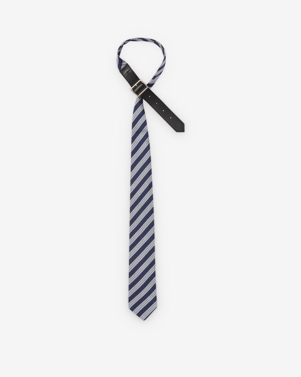 DSM Kei Ninomiya - Unisex Light Blue And Navy Tie Strap Closure Woven - (Blue)