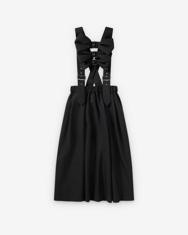 Noir Kei Ninomiya - Women's Ribbon Pinafore - (Black)