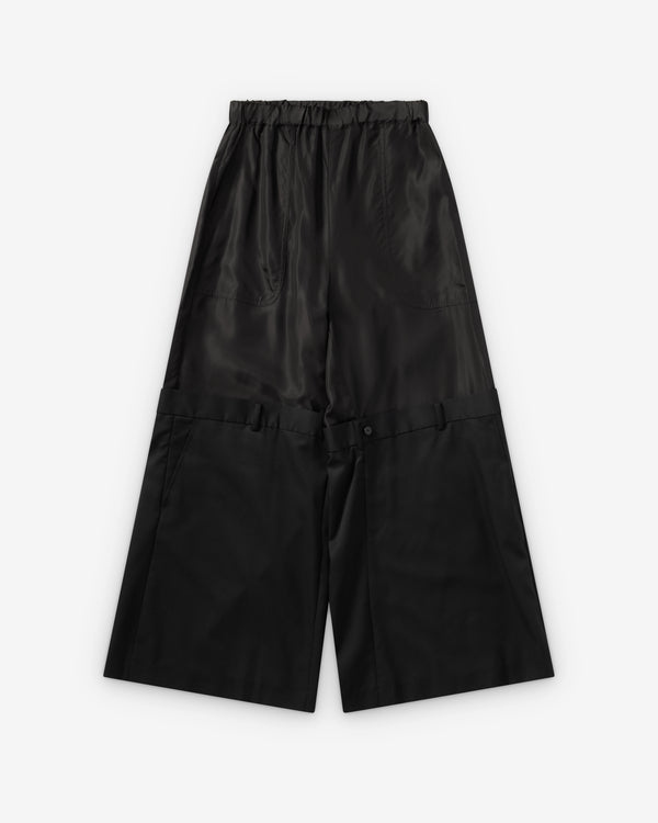 Noir Kei Ninomiya - Women's Pants With Fake Dbl Layer - (Black)