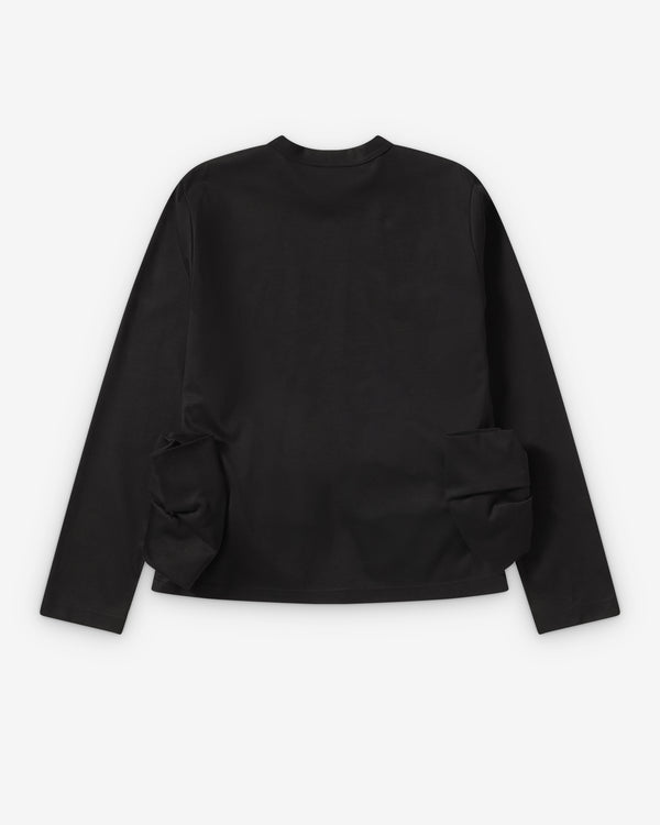 Noir Kei Ninomiya - Women's Ponte Ribbon Ls Tee - (Black)