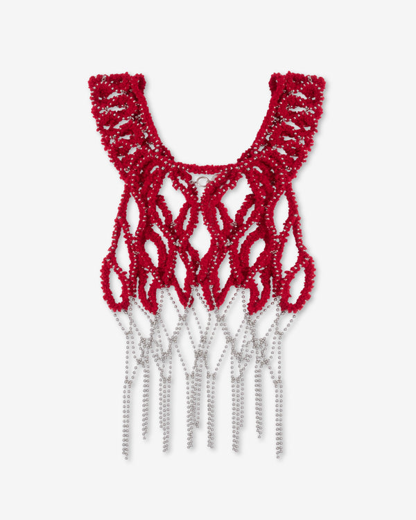 Noir Kei Ninomiya - Women's Yarn & Chain Vest - (Red)