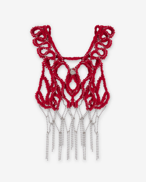 Noir Kei Ninomiya - Women's Yarn & Chain Vest - (Red)