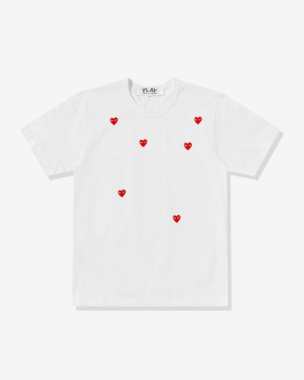 Play - Multi Red Heart Logo T-Shirt - (White)