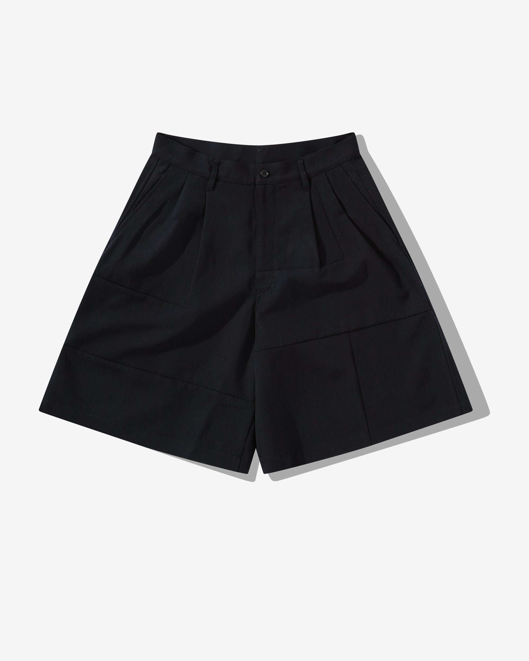 CDG Shirt - Men's Wool Gabardine Shorts - (Navy) view 1