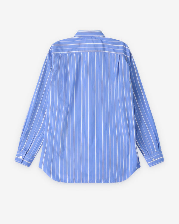 CDG Shirt - Men's Graphic Panel Shirt - (Stripe/White)