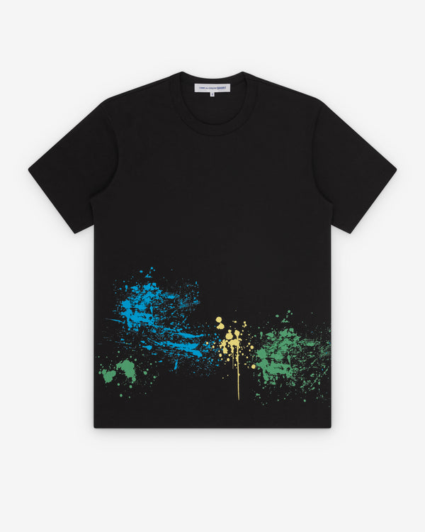 CDG Shirt - Men's Printed Cotton Jersey - (Black)