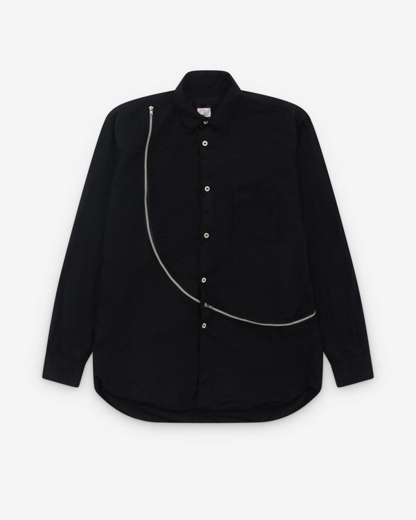 CDG Shirt - Men's Polyester Poplin Garment Treated - (Black)