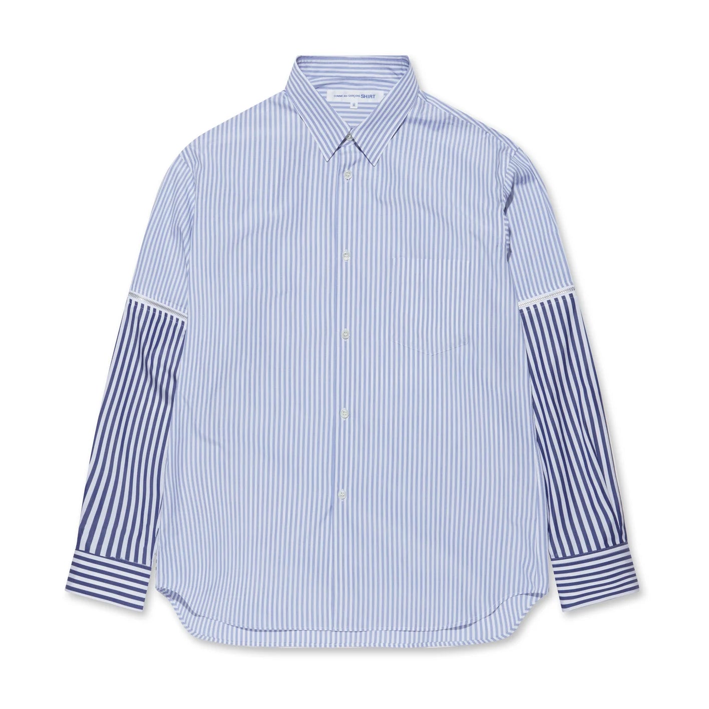 CDG Shirt: Men's Panelled Shirt (Stripe) | DSMS E-SHOP