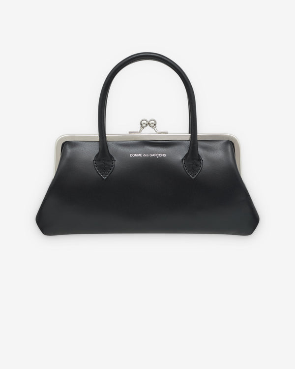 CDG Wallet - Large Wallet With Clasp Handles - (Black)