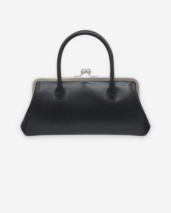 CDG Wallet - Large Wallet With Clasp Handles - (Black)