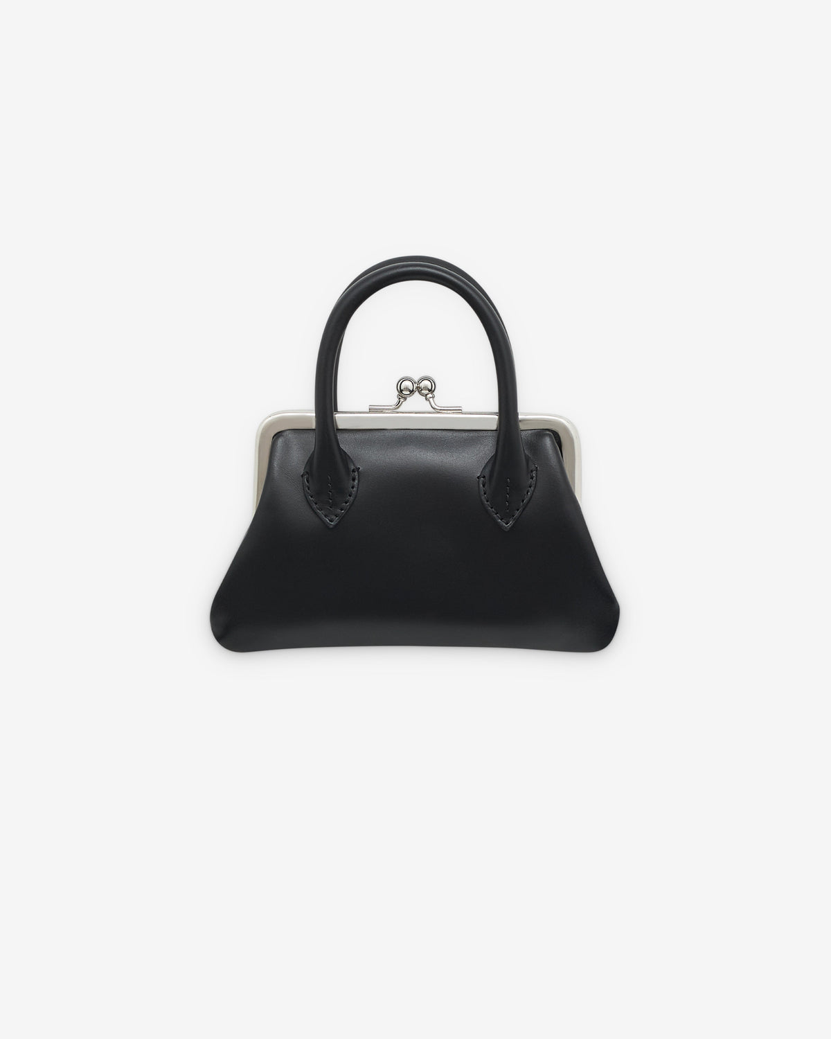 Handle Wallet CDG Wallet: Small Wallet With Clasp Handles (Black) | DSMS E-SHOP