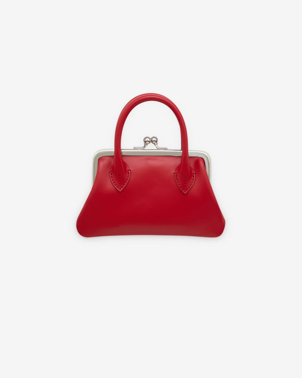 CDG Wallet - Small Wallet With Clasp Handles - (Red)