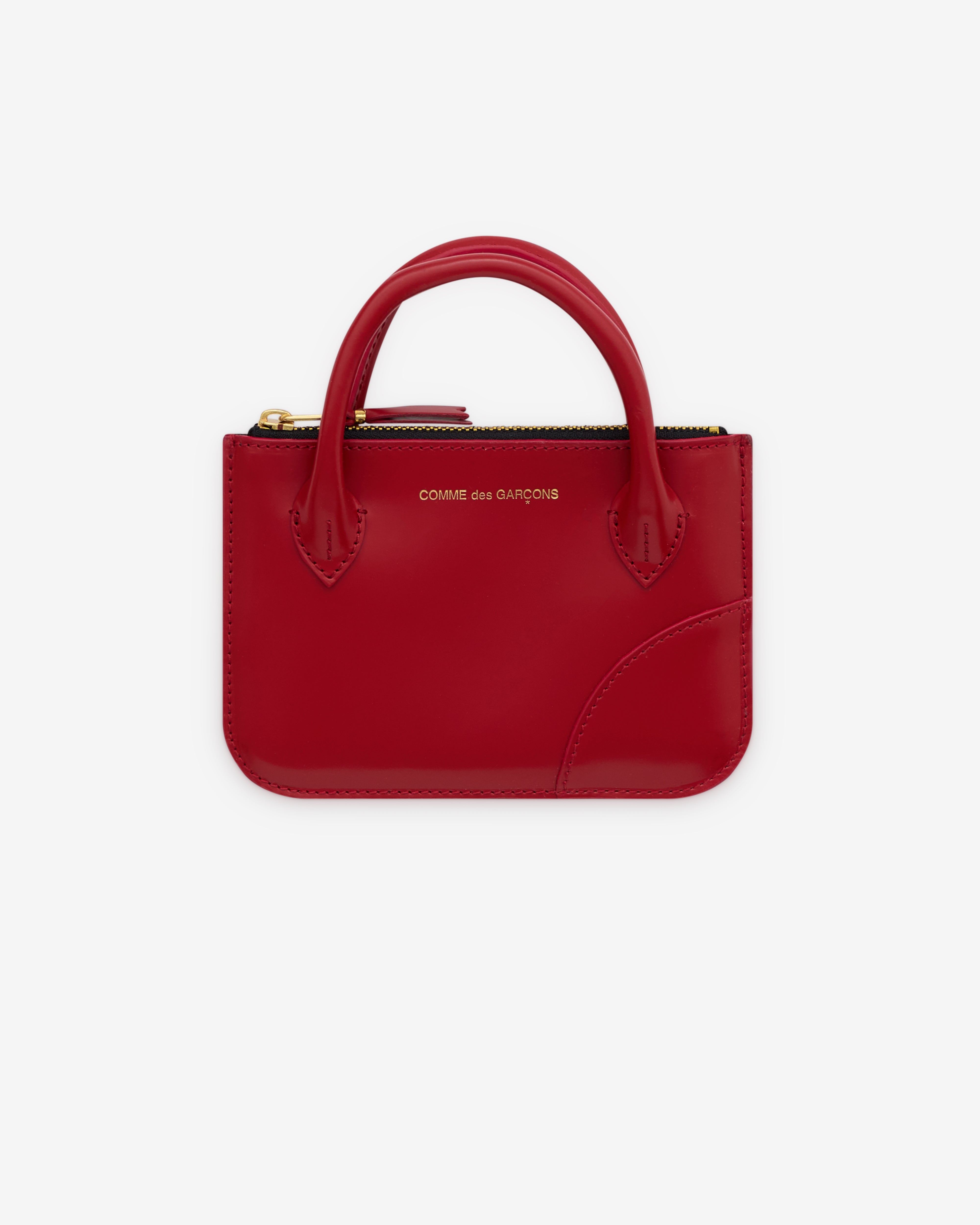 【金土日値下げ】CommedesGarçons wallet SA3100HL COMME DES GARCONS SA8100HL HUGE LOGO TOP ZIP WALLET BLACK