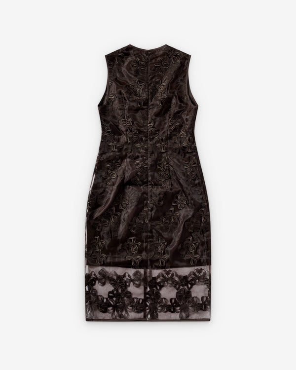 Cecilie Bahnsen - Women's Devin Dress Rosette Organza Emb - (Brown)