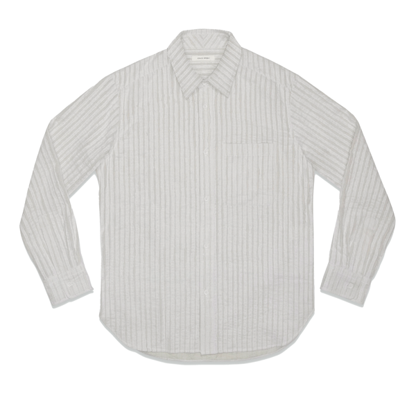 CRAIG GREEN - Men's Hand Frayed Stripe Shirt - (White)