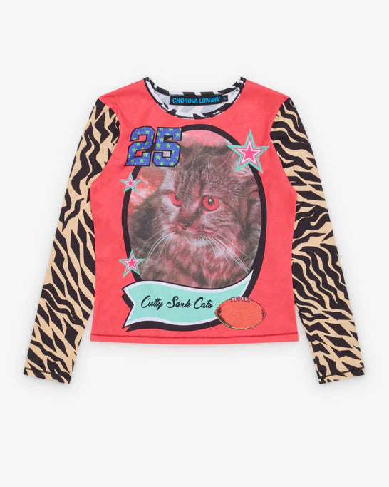 Chopova Lowena - Women's Cutty Sark Cats Fitted Jersey Top - (Multi)