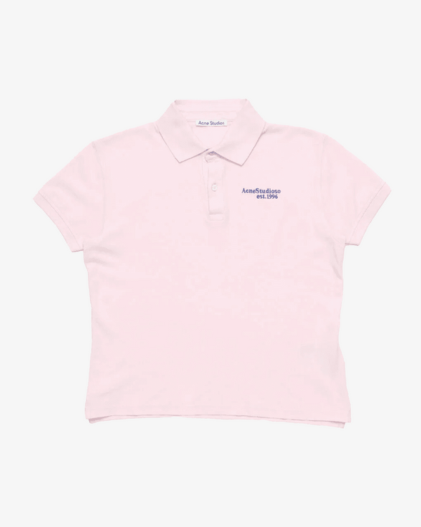 ACNE STUDIOS - Men's Logo Polo T-Shirt - (Light Pink)