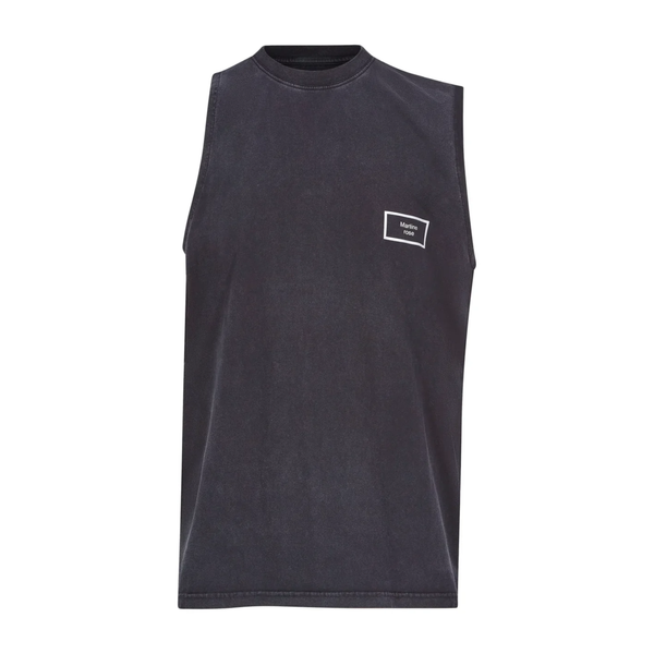 MARTINE ROSE - Men's Knitted Logo Vest - (Black)