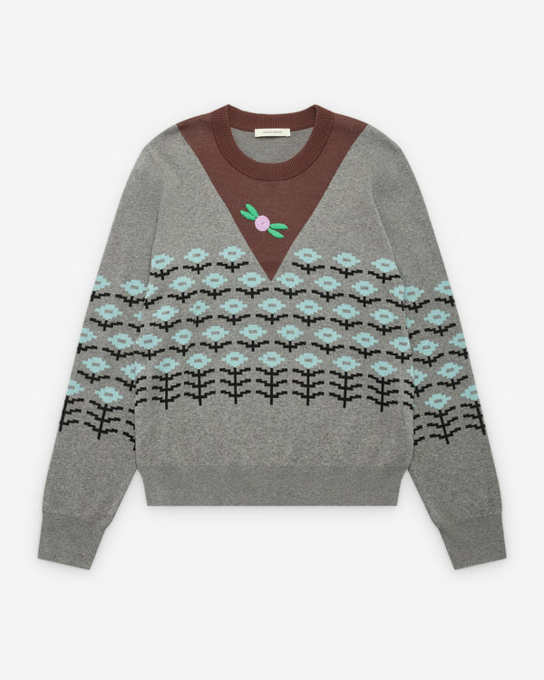 Craig Green - Men's DSM Pixel Flower Jumper - (Brown/Grey)