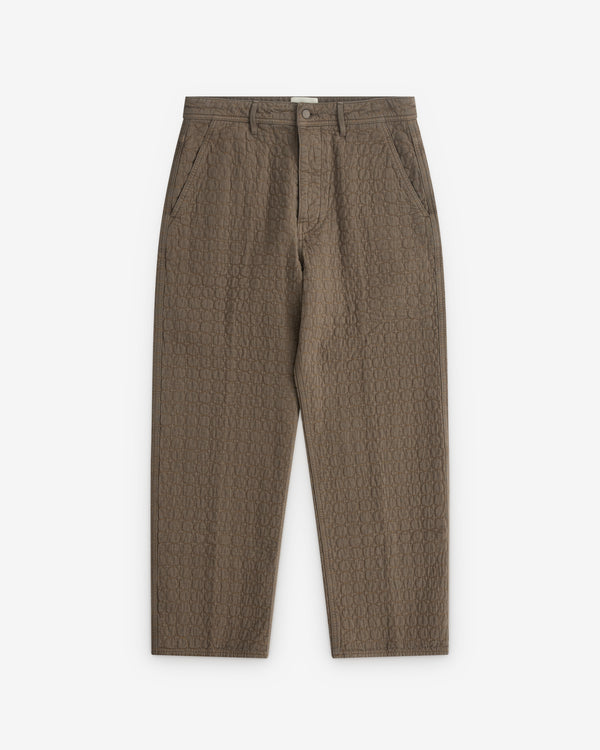 Craig Green - Men's Circle Quilt Trouser - (Brown)