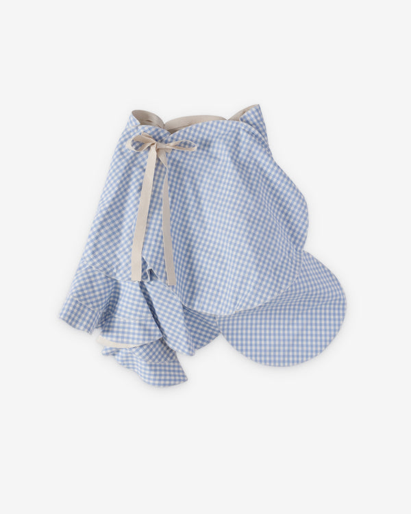 Tao - Women's Gingham Check Skirt - (Blue) AW26 TR-S015-051-1