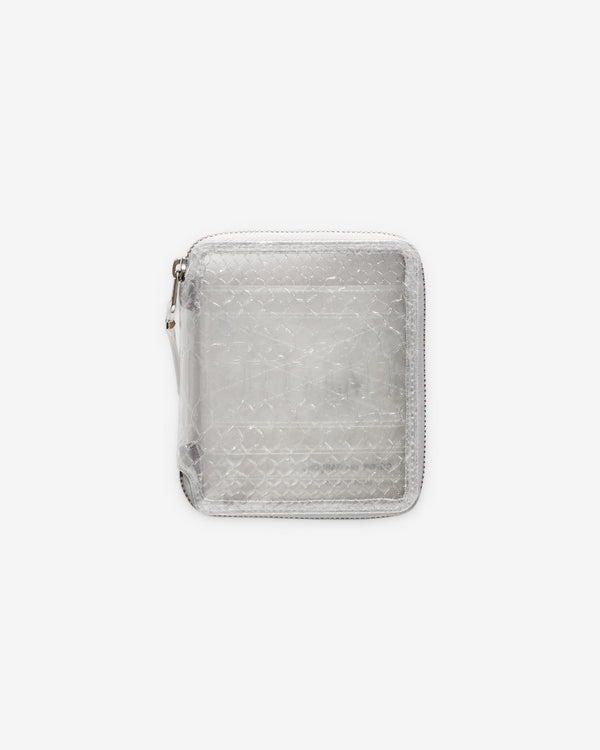 CDG Wallet - Transparent Snake Zip Around Wallet - (Clear SA2100ST)