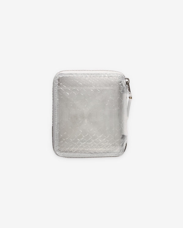 CDG Wallet - Transparent Snake Zip Around Wallet - (Clear SA2100ST)