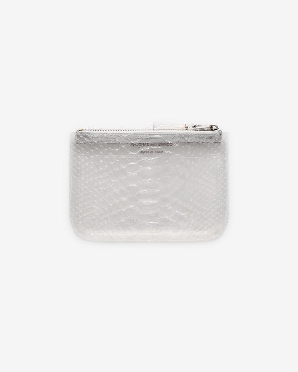 CDG Wallet - Transparent Snake Zip Pouch - (SA8100ST Clear)