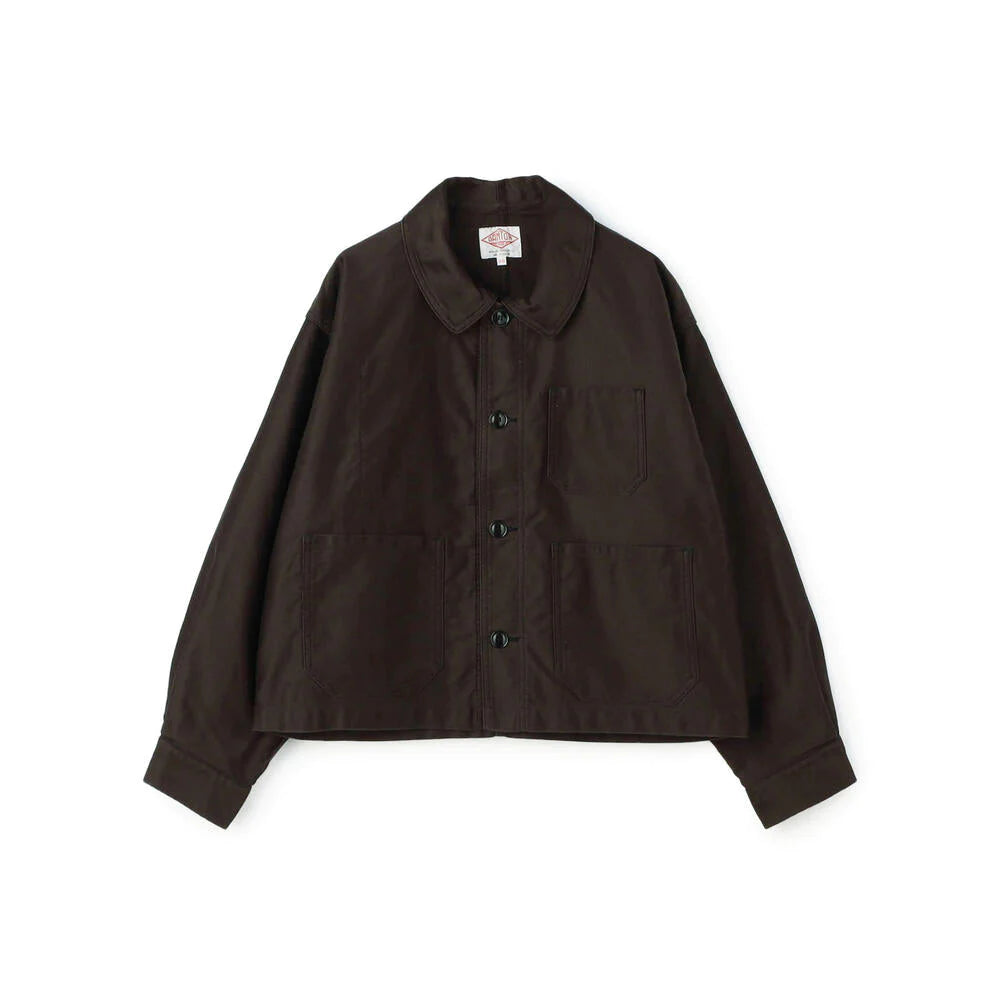 DANTON - Moleskin Wide Coveralls Jacket - (Dark Brown) | Dover Street ...