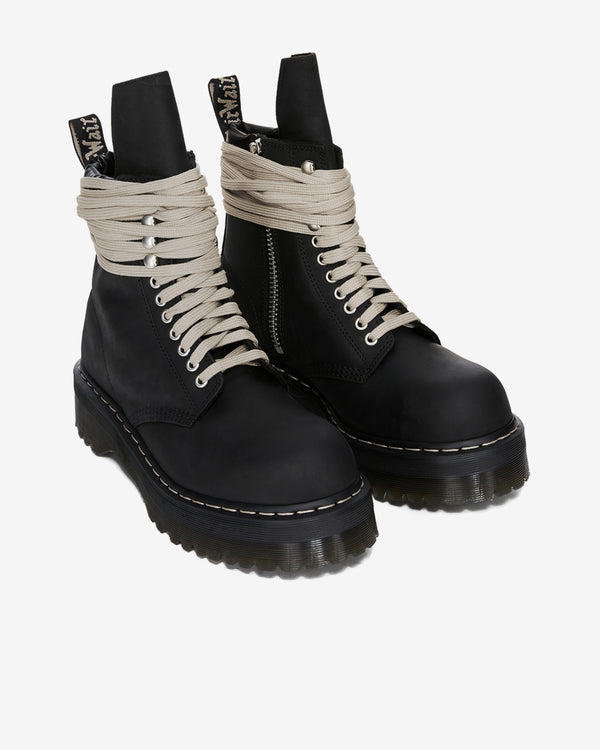 Rick Owens - Men's Dr. Martens Quad Sole Steel Toe Boot - (Black)