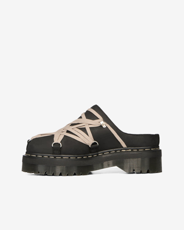 Rick Owens - Men's Dr. Martens Quad Sole Megalace® Mule - (Black)