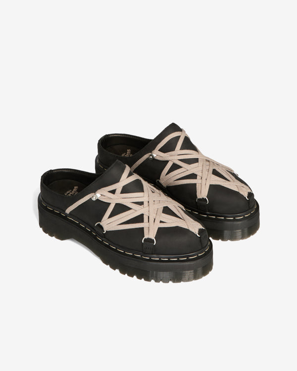 Rick Owens - Men's Dr. Martens Quad Sole Megalace® Mule - (Black)
