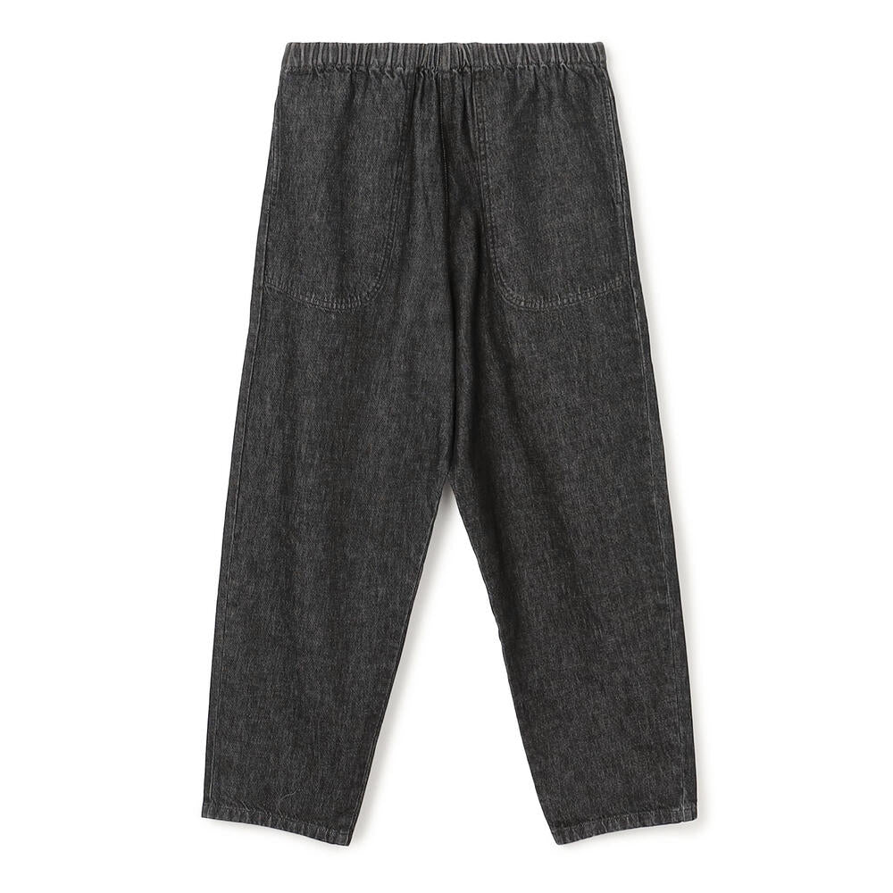 DANTON - Denim Easy Pants - (Black Denim) view 1, Click to Zoom in