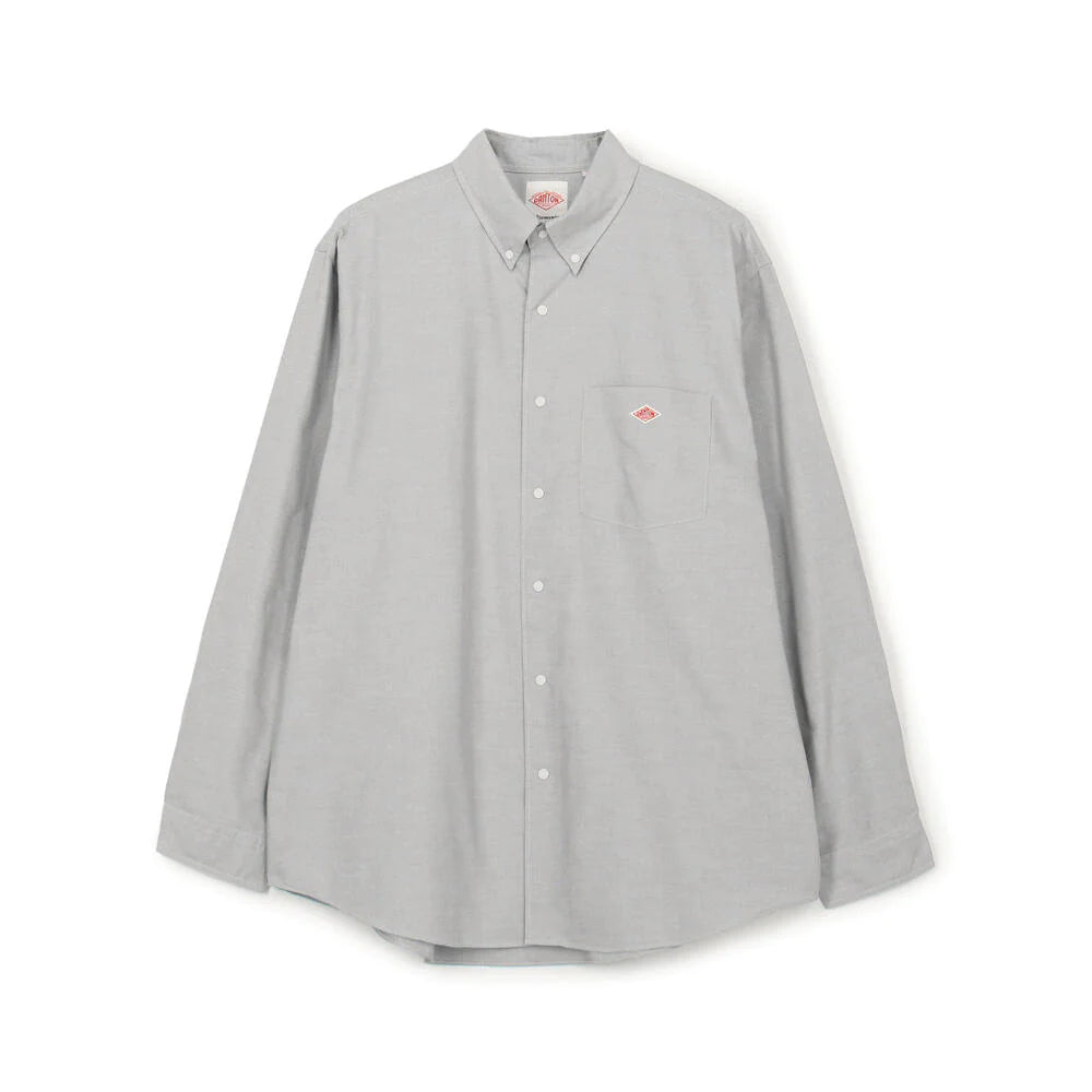 DANTON - Coolmax Oxford B.D Shirt - (Charcoal) view 1, Click to Zoom in