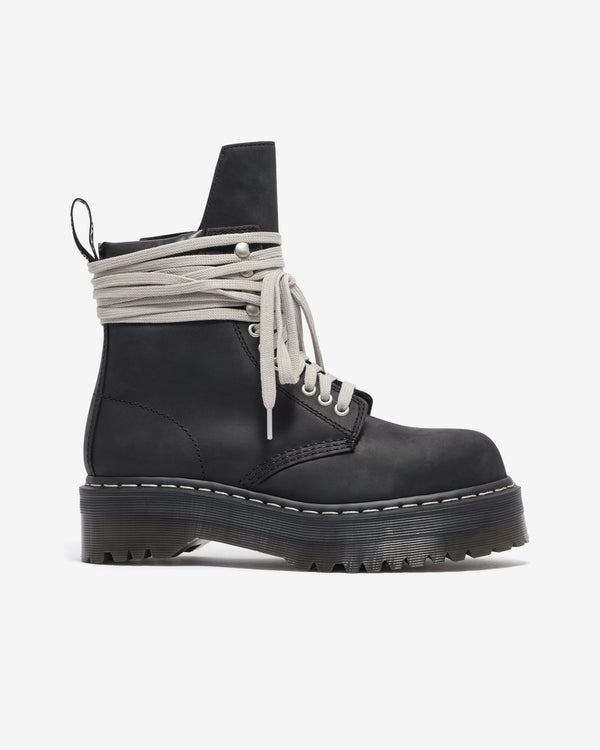 Rick Owens - Dr. Martens Quad Sole Steel Toe Boot - (Black)