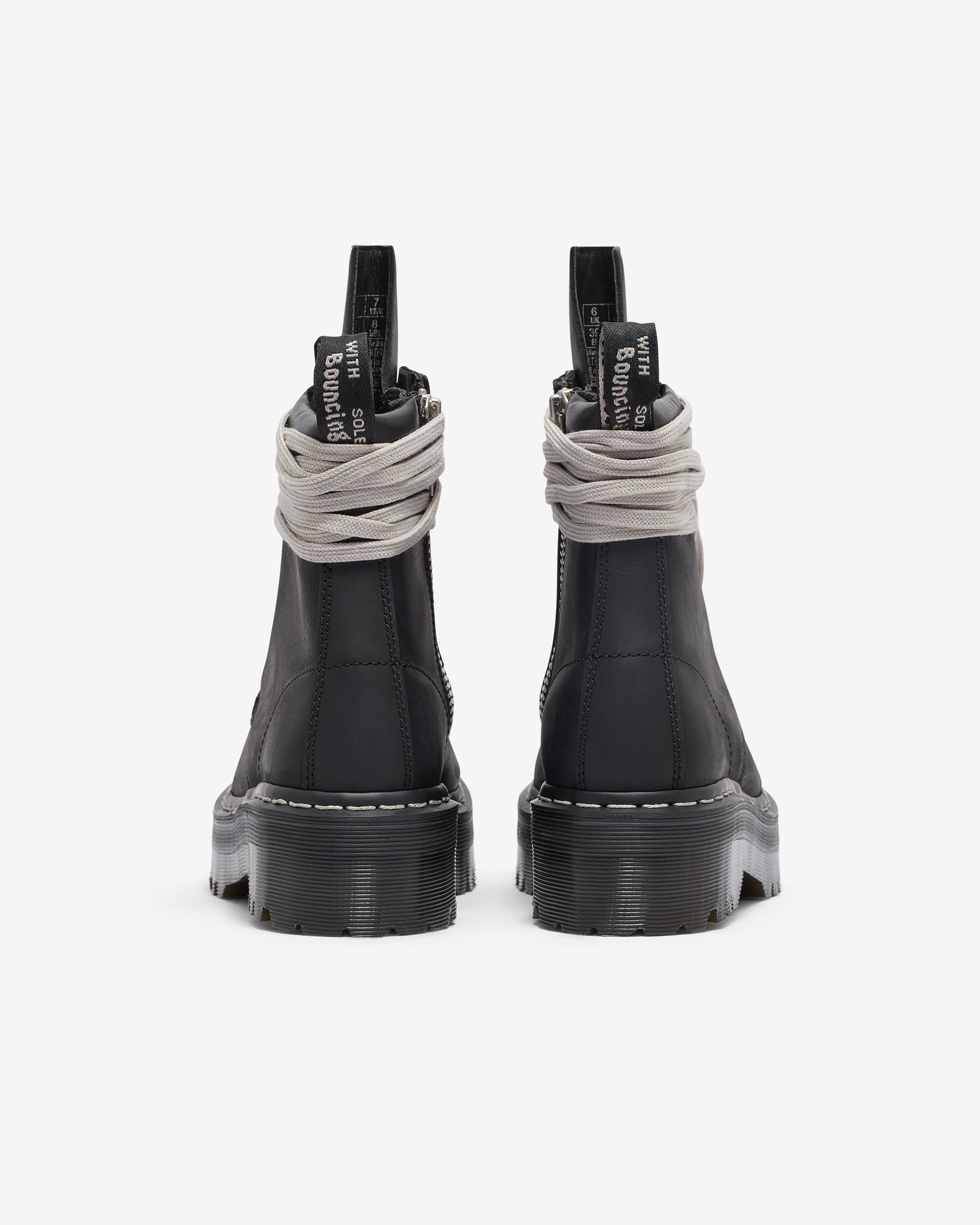 靴 RickOwens Dr.Martens Quad Sole Steel Toe Rick Owens Dr. Martens x Rick Owens Quad-Sole Steel-Toe