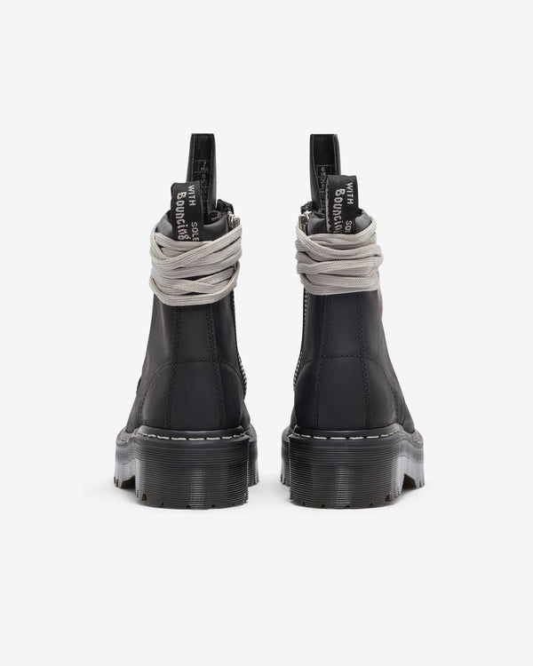 Rick Owens_Rick Owens - Dr. Martens Quad Sole Steel Toe Boot - (Black)_BOOTS