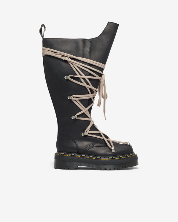 Rick Owens - Dr. Martens 1B60 Quad Sole Pentalace Boot - (Black)